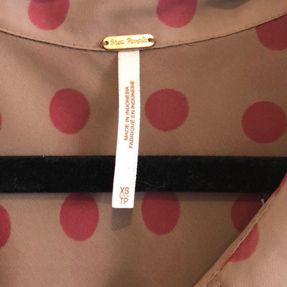 Free People Polka Dot Blouse - Picture 4 of 7